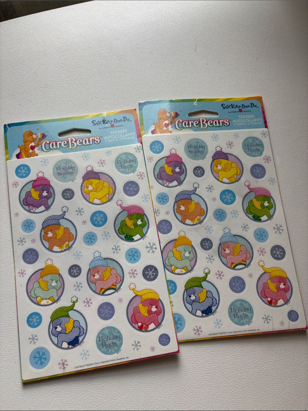 Care Bears Sticker Sheets with Pink, Yellow, Green, Blue, Purple Accents